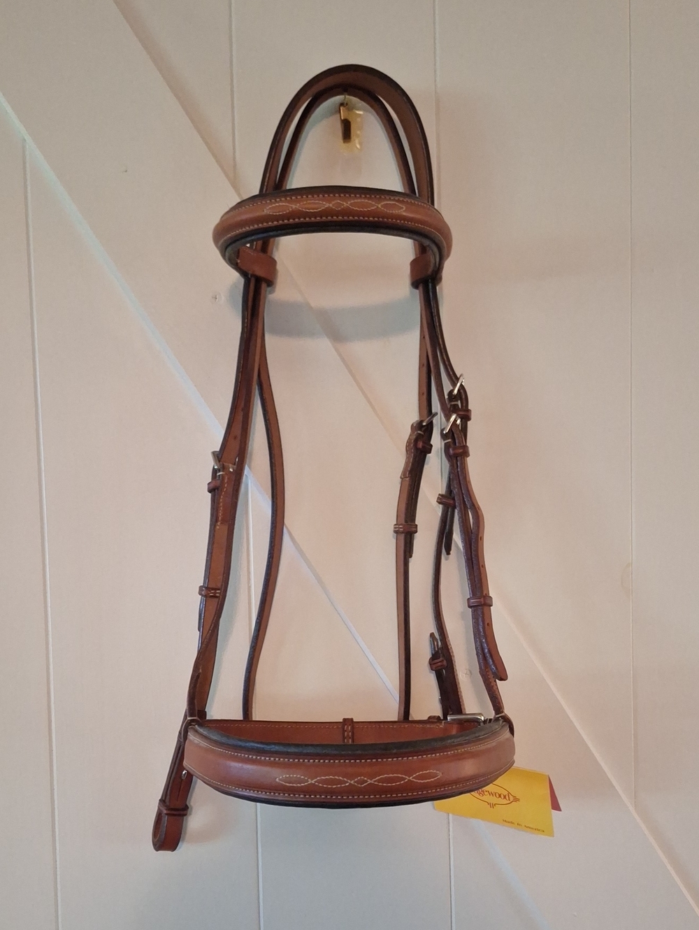 NWT Edgewood Fancy Stitched Raised Bridle 1.5" Padded Noseband & 1" Padded Brow